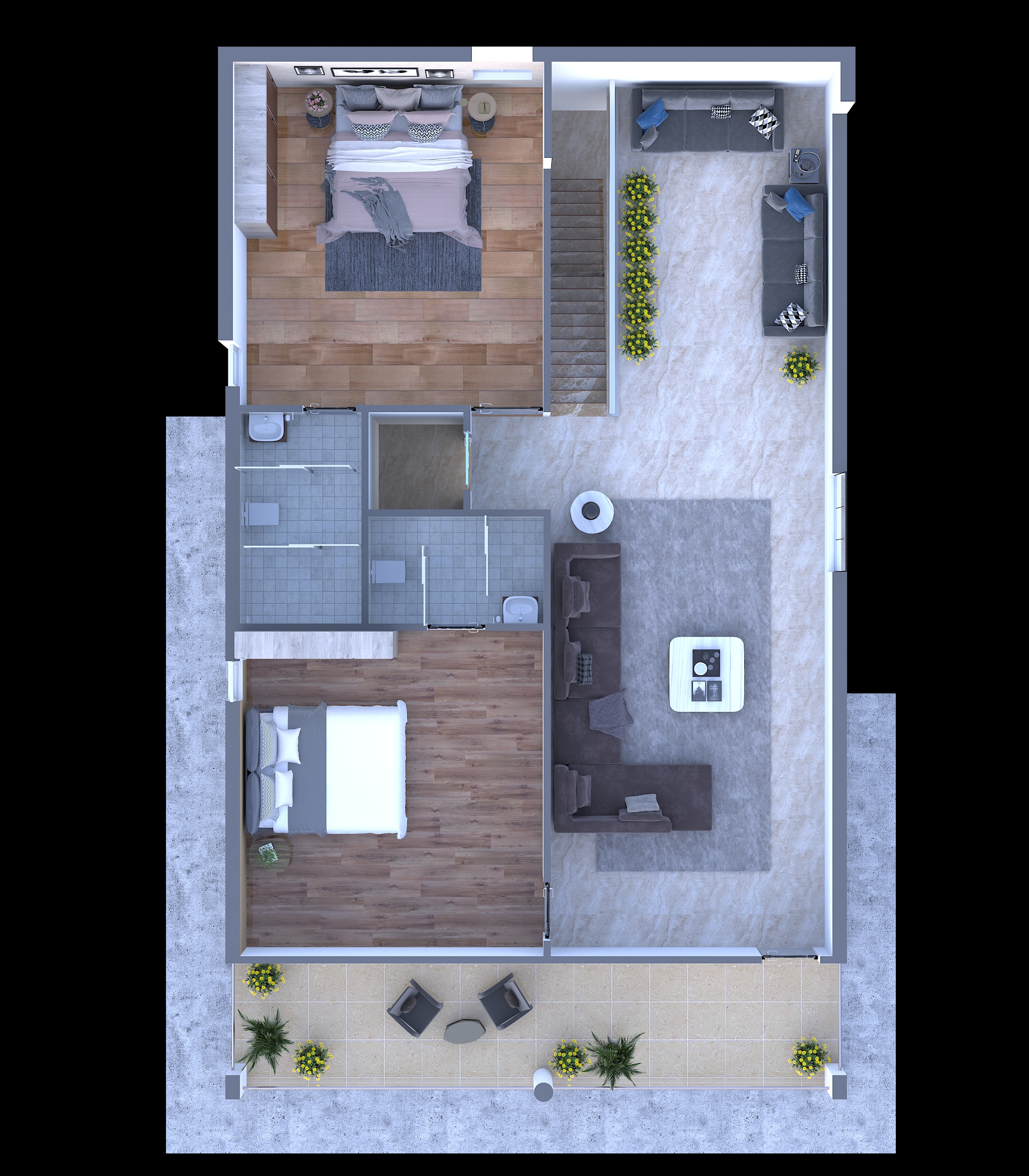 East facing first floor plan