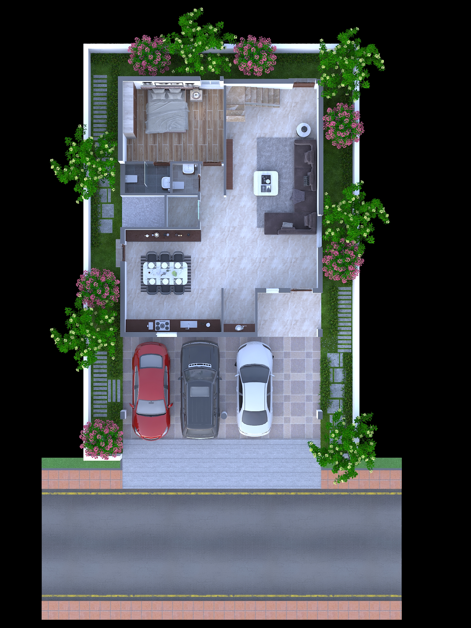 East facing ground floor plan